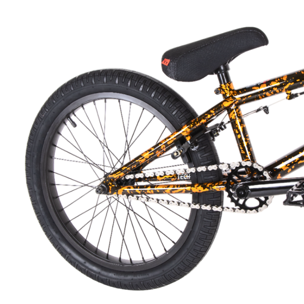 Велосипед BMX Tech Team Grasshopper 2024 20"х20,4" оранжево-черный 9