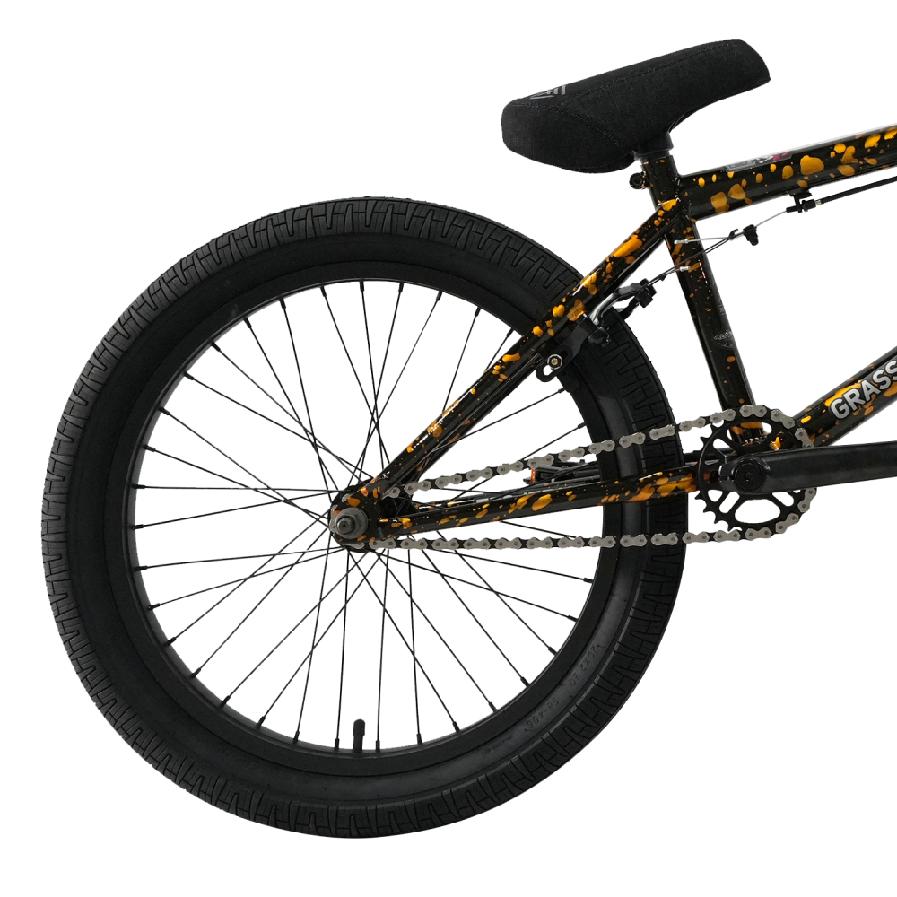 Велосипед BMX Tech Team Grasshopper 2024 20"х20,4" оранжево-черный 3