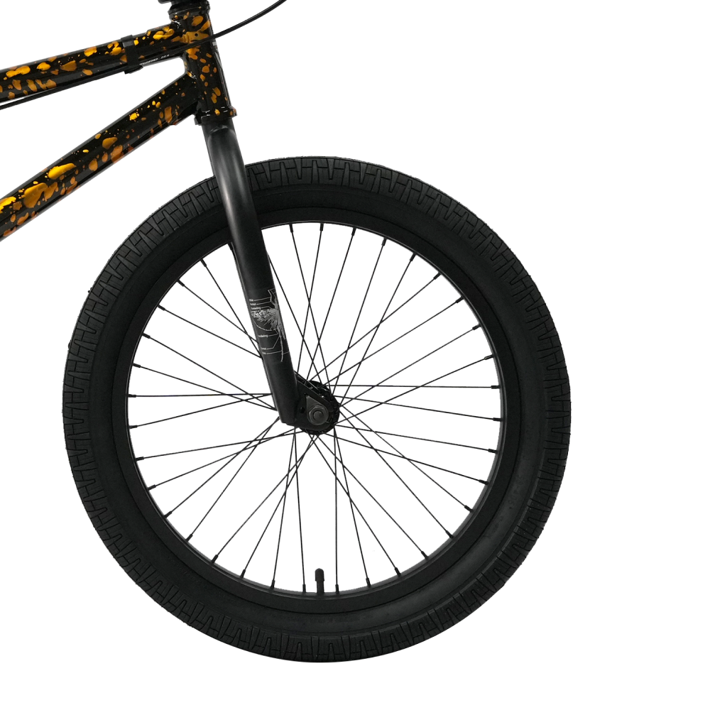 Велосипед BMX Tech Team Grasshopper 2024 20"х20,4" оранжево-черный 4